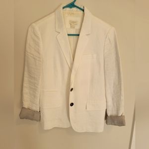 J Crew White Blazer